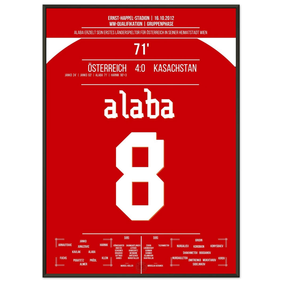Alaba scores his first international goal for Austria