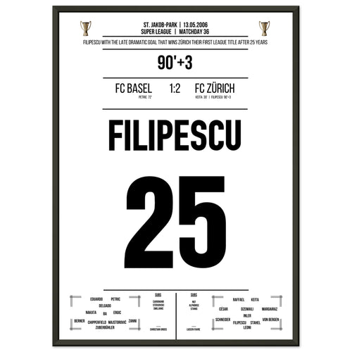 Filipescu lleva al FC Zürich a su primer campeonato después de 25 años.
