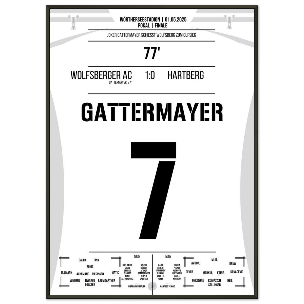Gattermayer heads the WAC to their first cup victory in the club's history