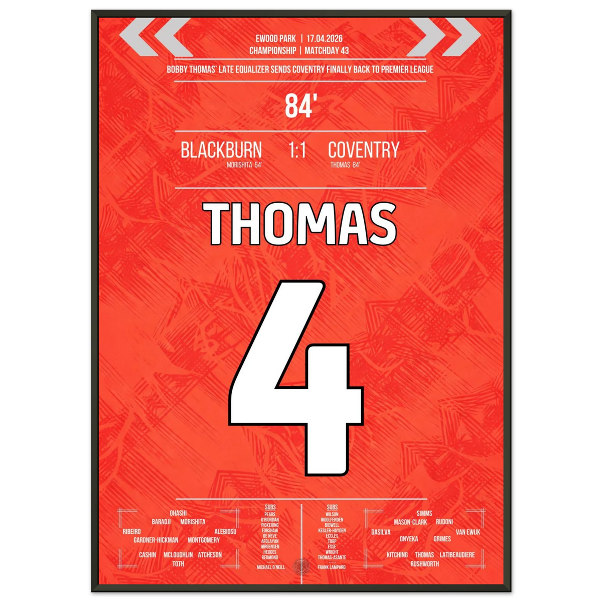 Bobby Thomas köpft Coventry nach 25 Jahren zurück in die Premier League