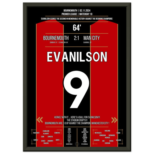 Evanilson scores to win against the reigning champions