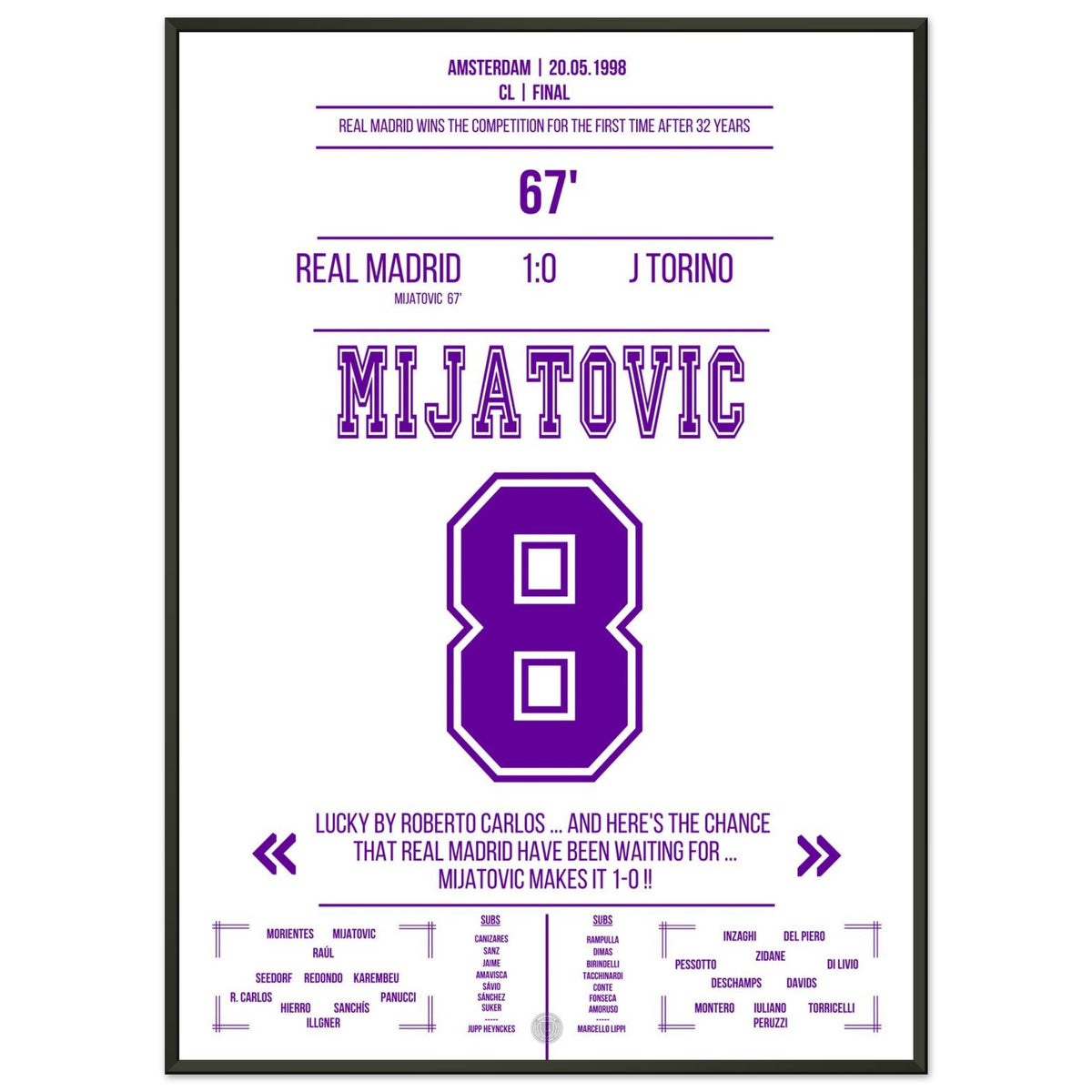 Mijatovic's winning goal in the 1998 final against Turin