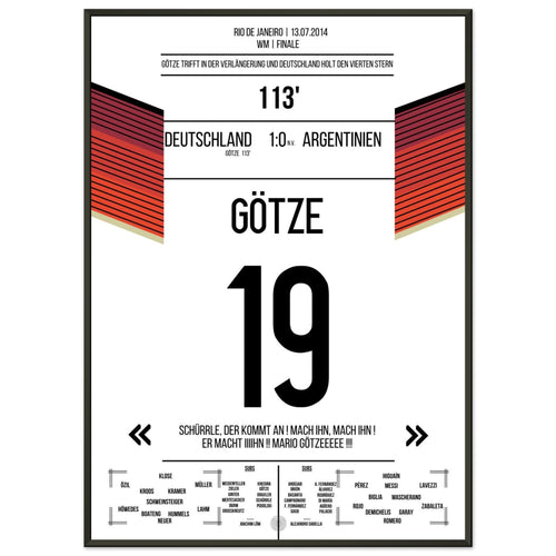 El gol de Götze para el triunfo de Alemania contra Argentina en la final de la Copa del Mundo 2014.