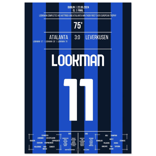 Lookman lleva a Atalanta a su primer triunfo en la historia del club en la Europa League con un hat-trick.