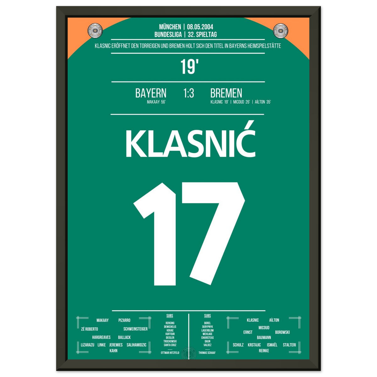 Klasnic's goal in the championship win in Munich 2004