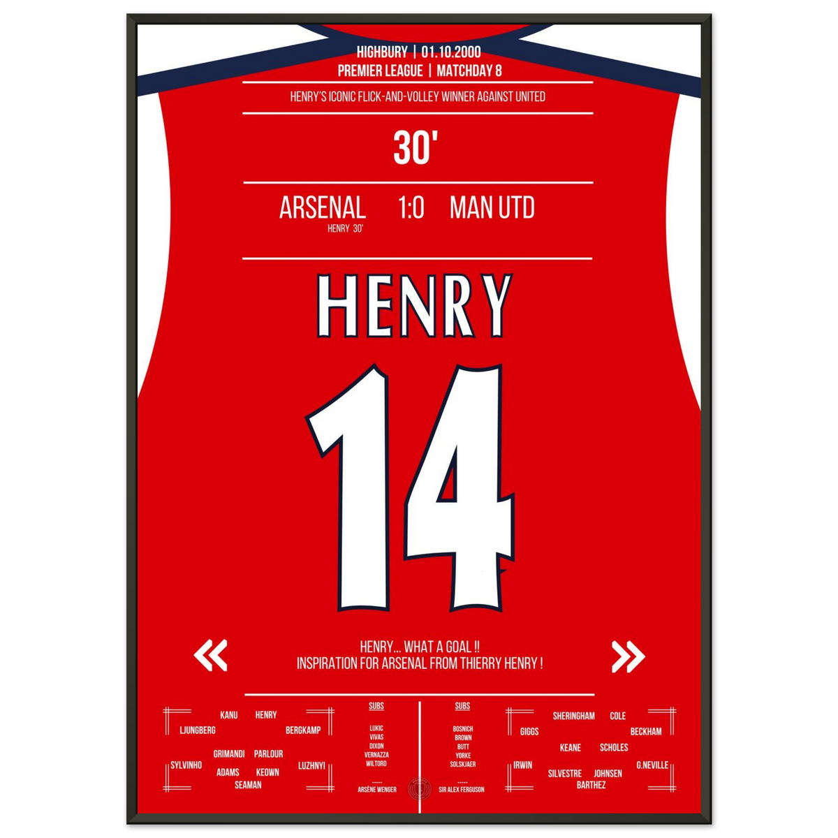 Volley aus der Drehung – Henry's Meisterstück gegen United