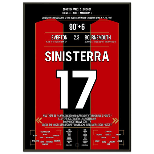 Sinisterra late winner in epic comeback win for the Cherries