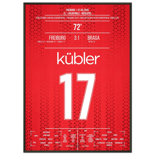 Kübler anota un doblete y lleva a los Breisgauer a la primera final europea de la historia del club