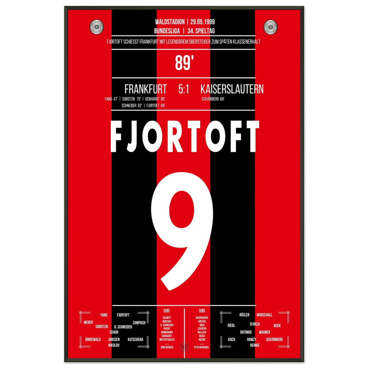 Fjörtoft's gol per la salvezza 1999