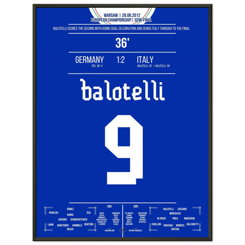 Balotelli schiesst Italien ins Finale 2012 mit legendärer Jubel-Pose