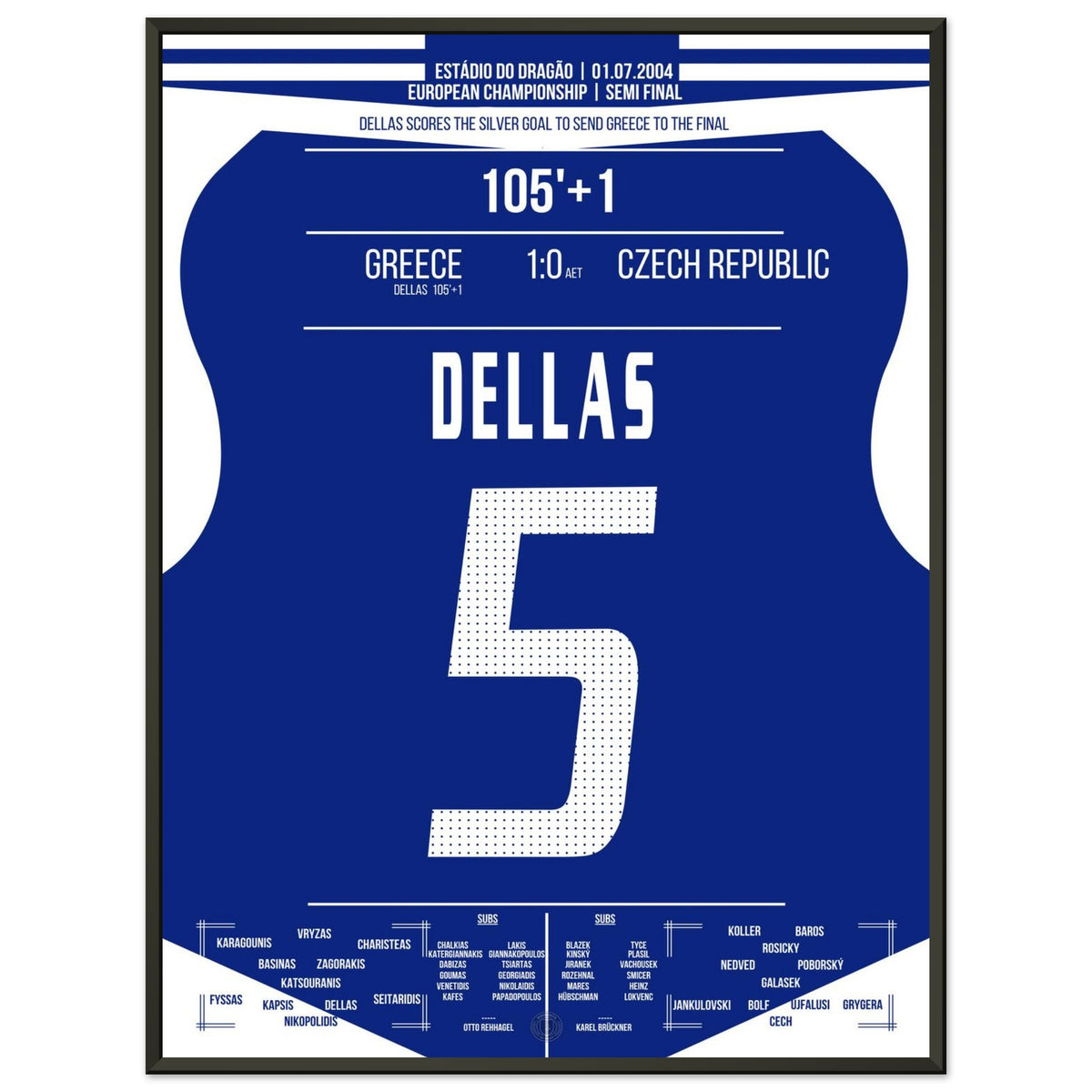 Silver Goal de Dellas lleva a Grecia a la final 2004