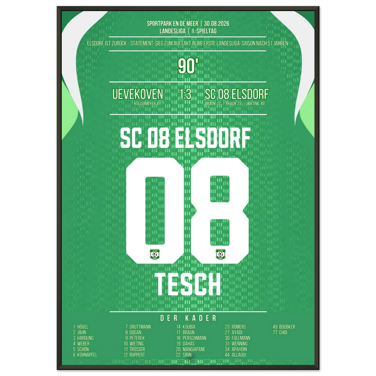 Elsdorf ottiene la prima vittoria in Landesliga dopo 51 anni
