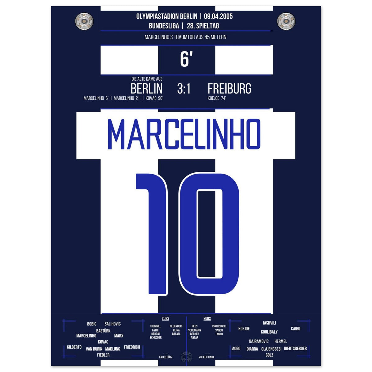 El gol soñado de Marcelinho desde 45 metros contra el Freiburg