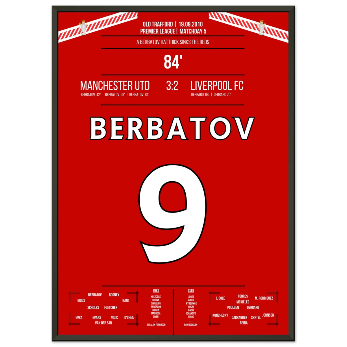 Berbatov-Hattrick affonda i Reds nel Derby 2010