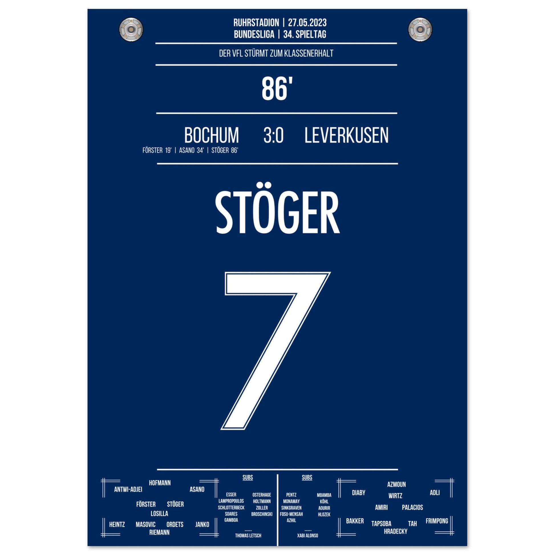 Bochum's Sturm zum Klassenerhalt 2023 