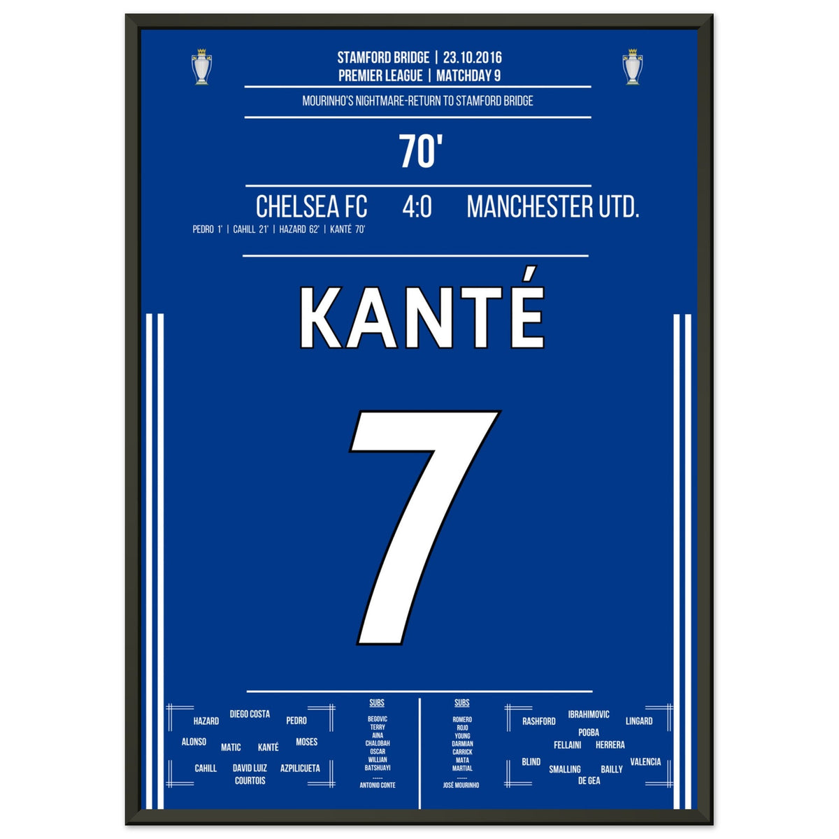 Kanté's solo goal during Mourinho's nightmare return to Stamford Bridge